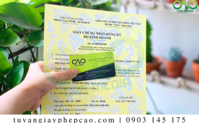 Đăng ký giấy phép kinh doanh cửa hàng bún khô tại Luật 5s